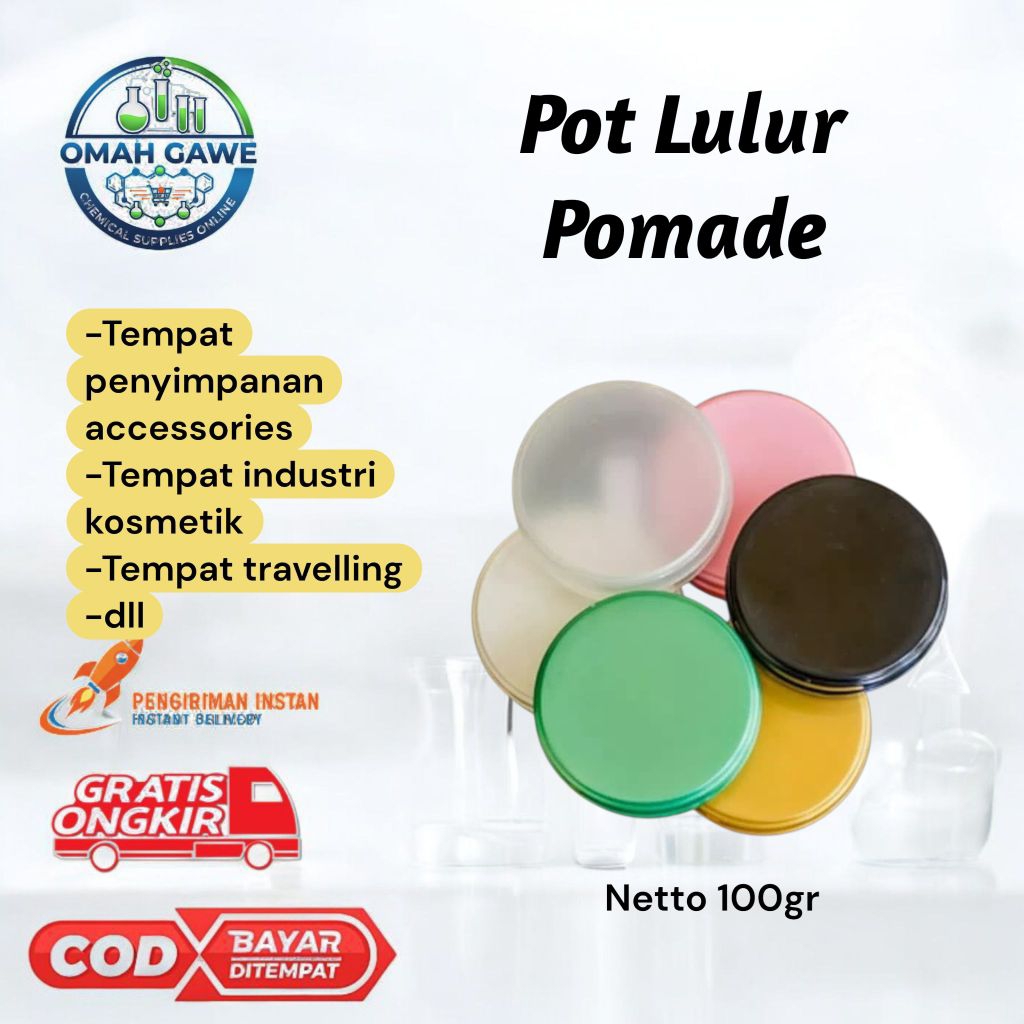 Pot lulur pot pomade kemasan pomade 100gr