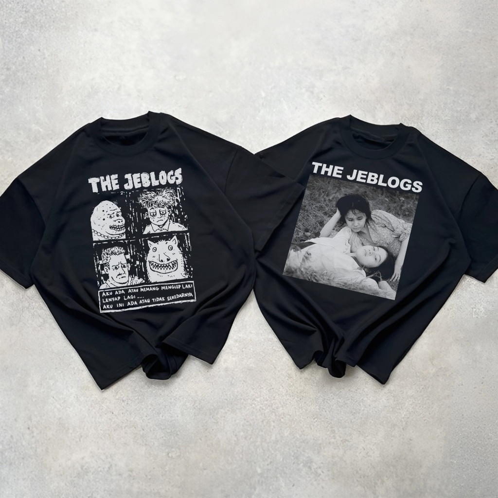 TSHIRT THE JEBLOGS INDONESIAN INDIE BAND ART BERSANDARLAH KUALITAS KATUN COMBED UNISEX PRIA WANITA -