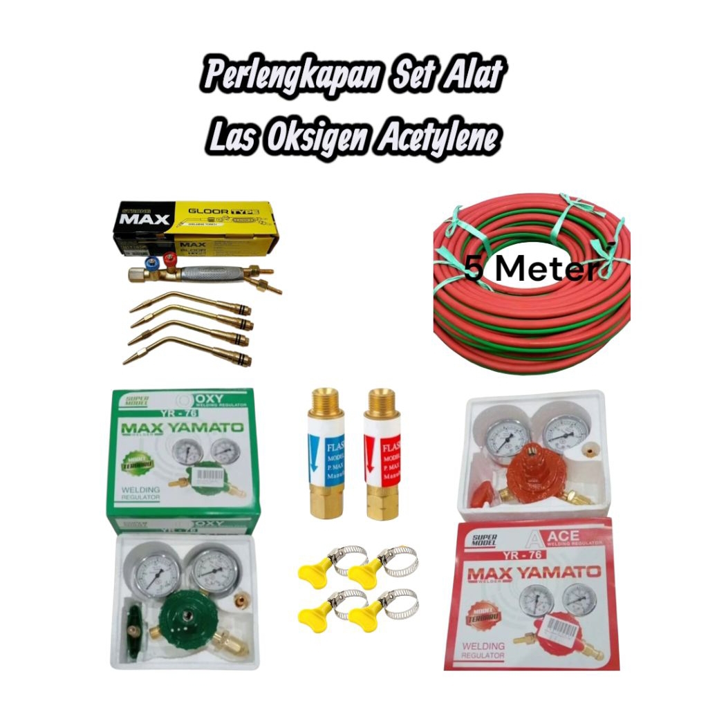 Perlengkapan Set Alat Las Oksigen Acetylene