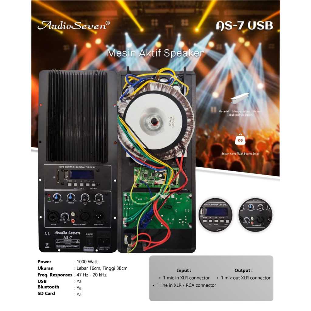 Mesin Speaker Aktif | Mesin Kit Subwoofer Aktif Lengkap