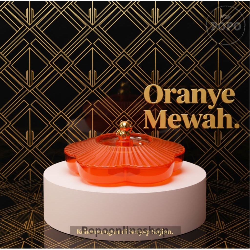 Toples Candy Box Tray Kotak Kue Kering Permen Snack Wadah Kacang Murah