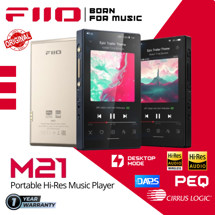 FiiO M21 / M 21 / M-21 CS43198*4 Android 13 Portable Digital Music Player