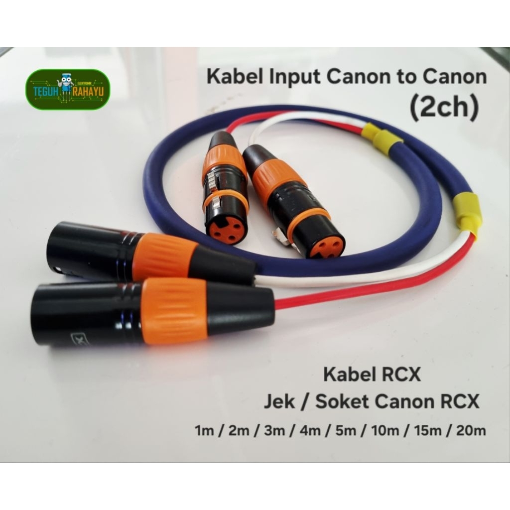 KABEL SNAKE ISI 2 SIAP PAKAI RCX (2XLR MALE RCX / 2 XLR FEMALE RCX / KABEL SNAKE ISI 2 VENOM 2)