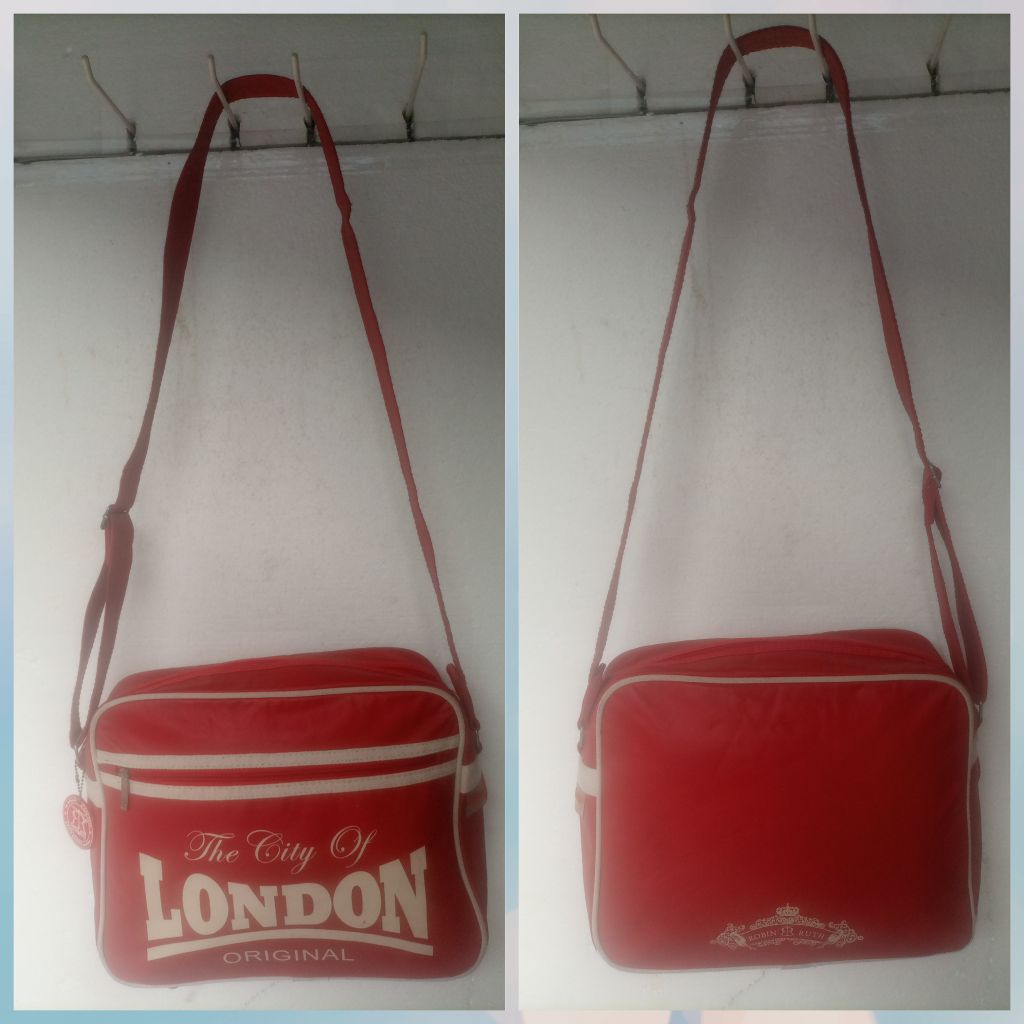 LONDON red bag -ROBIN RUTH -alas1x35cm tinggi 28cm