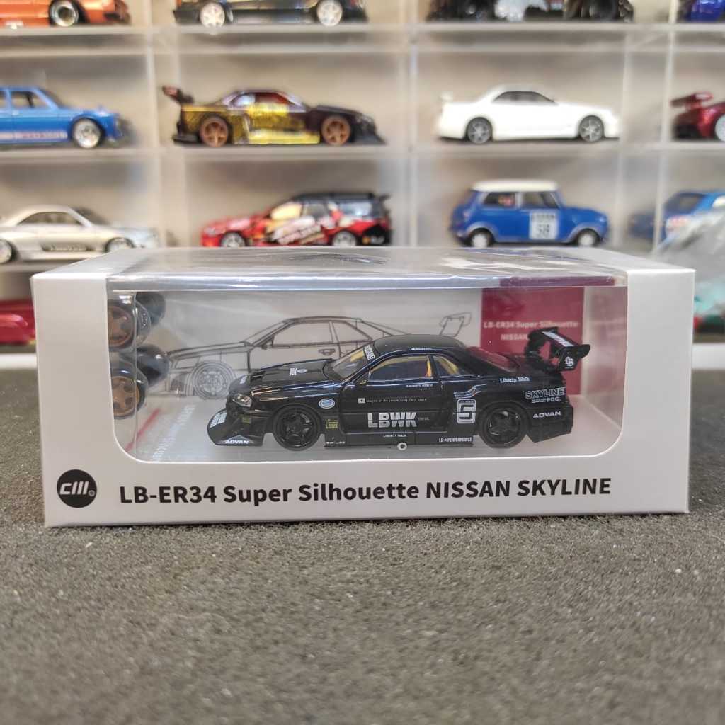 CM64-ER34-11 CM Model Nissan LBWK ER34 No.5 Chrome Black