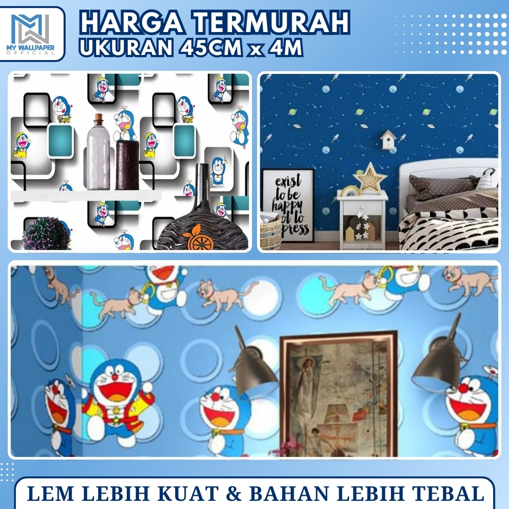 Wallpaper Dinding Doraemon Stiker Dinding Doraemon Walpaper Dinding Doraemon Wallpaper Doraemon