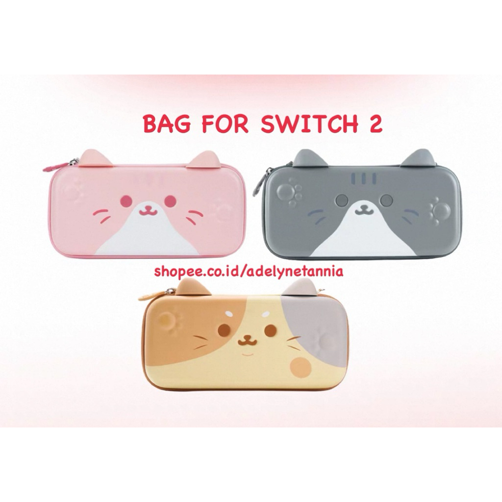 Switch 2| Carrying Case Bag/Tas Geekshare Cat / Star Wings  for Nintendo Switch 2