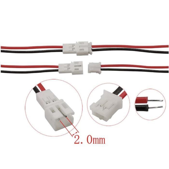 Socket JST PH2.0 2p Male Female PH 2.0 2mm 2 pin soket kabel plug jack