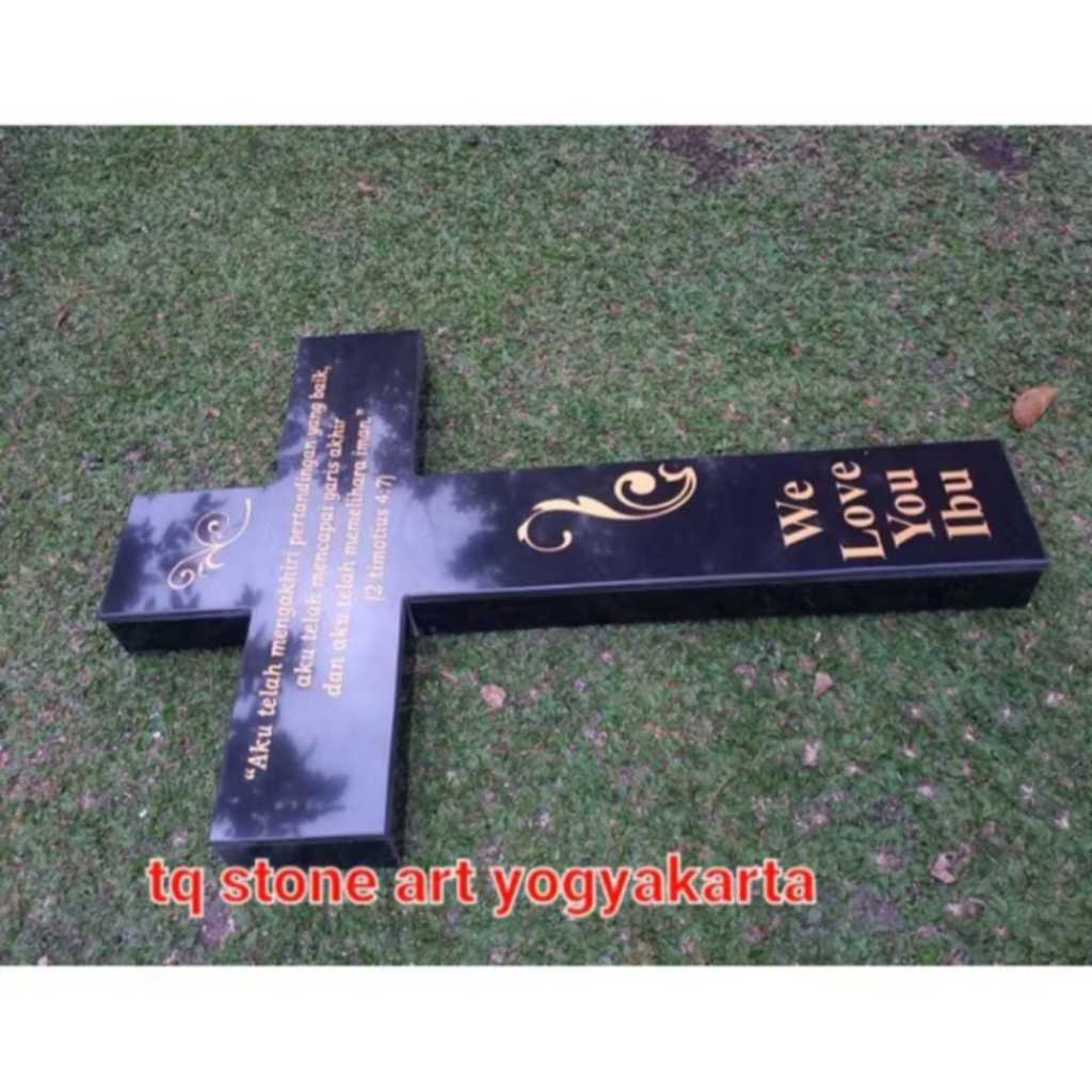 BADAN NISAN SALIB GRANITO TILE 30X60X5 SUADAH COR, HARGA SUDAH TERMASUK PACKING KAYU