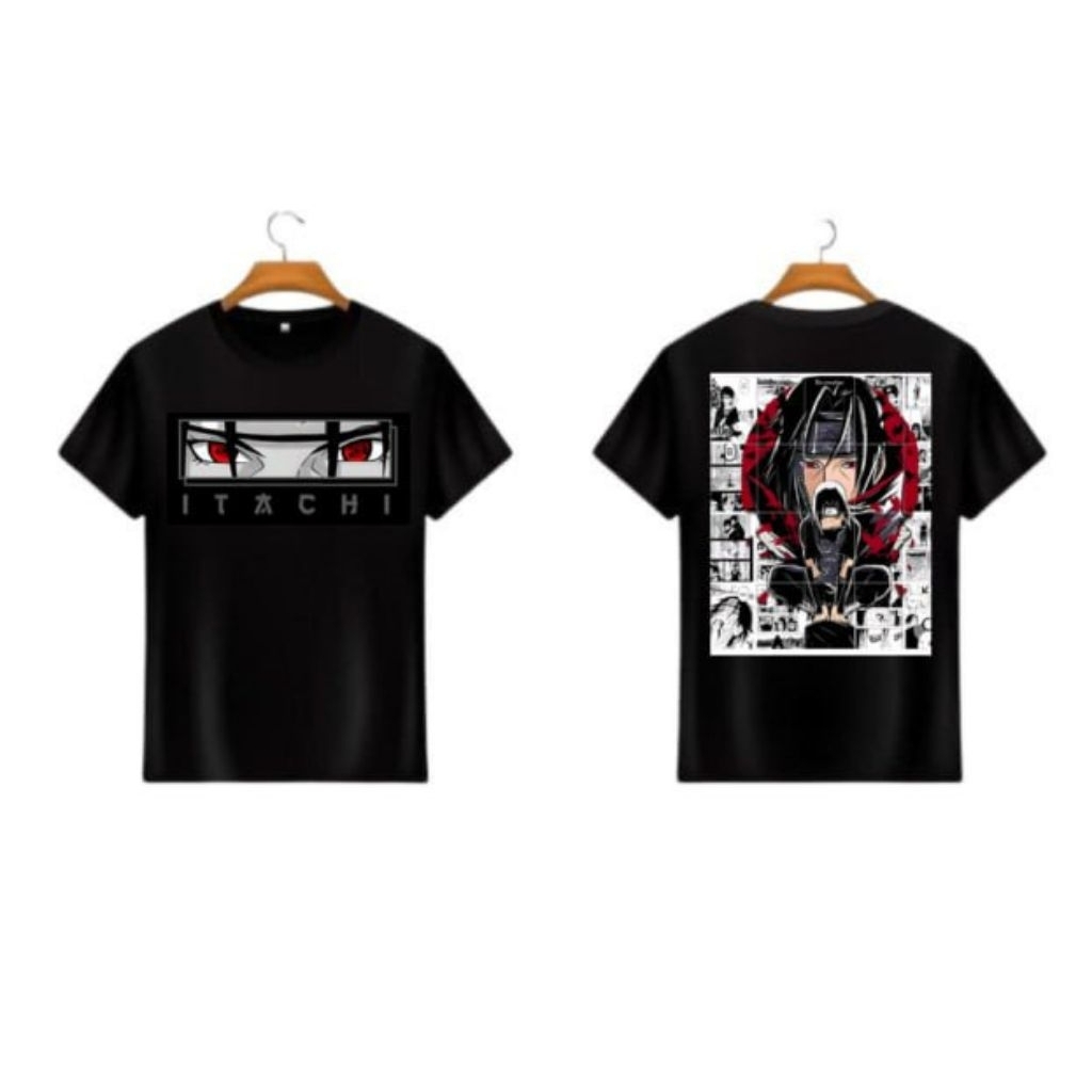 TSHIRT BAJU / KAOS ITACHI / ANIME NARUTO SHIPUDEN