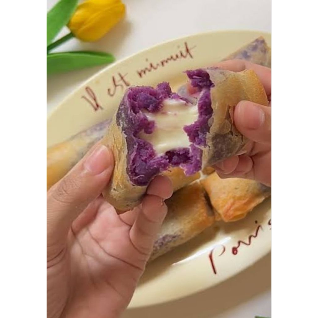 lumpia ubi coklat, keju, piscok lumerrr