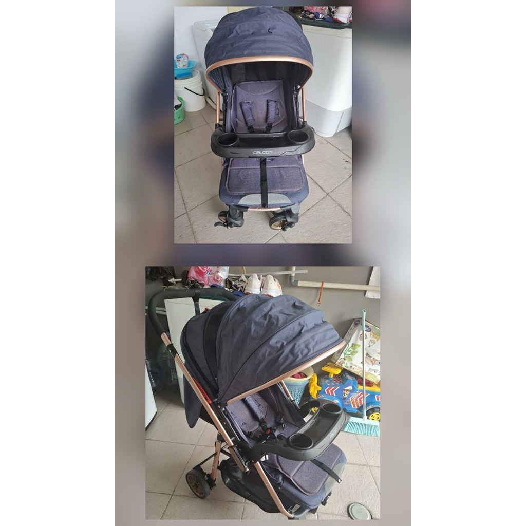 Preloved Falcon Stroller Lipat Travelling