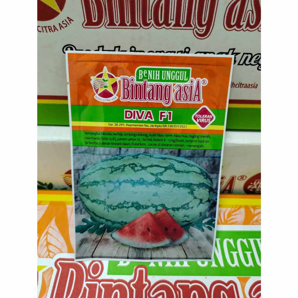 DIVA F1 - Kemasan 20 Gram - Benih/Bibit Semangka BINTANG ASIA