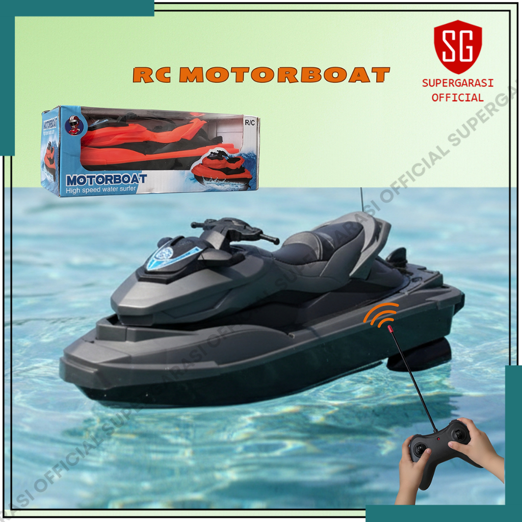 RC Jetski Mainan remote control speedboat kapal air ngapung diatas air