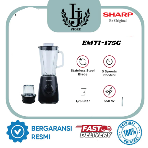 Blender Sharp EM-TI175G Blender Sharp Wadah Kaca
