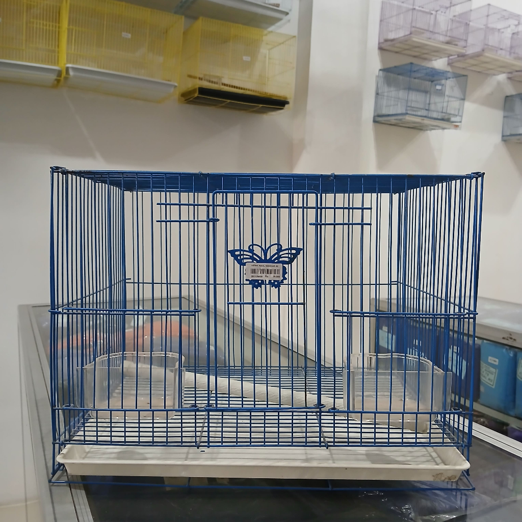 0620-KOTAK KECIL SANGKAR BESI LOVEBIRD MIX WARNA