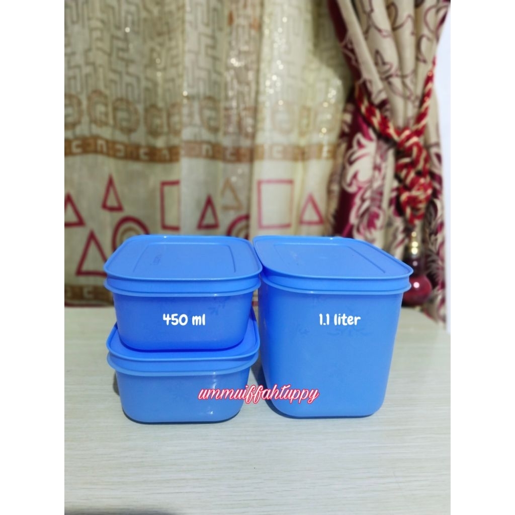Tupperware freezer frozy cozy//shallow pak n stor// wadah ceper kue basah serbaguna