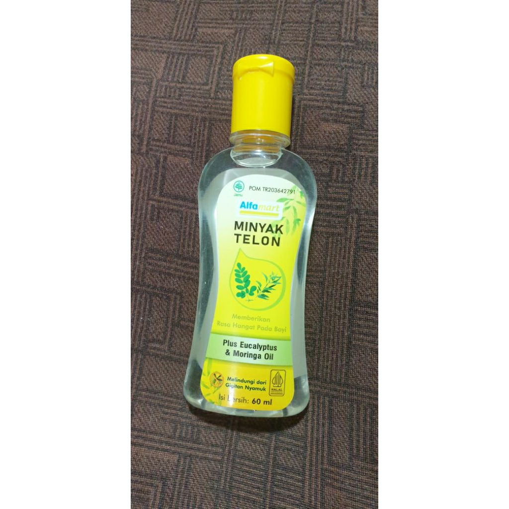 Minyak Telon Merek Alfamart Plus Eucalyptus & Moringa Oil 60ml New Preloved Prelove PL