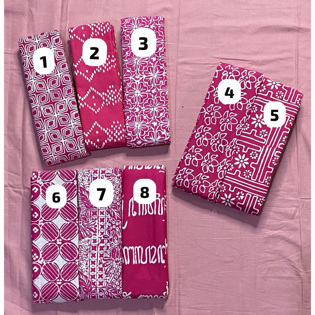 KAIN DAN SARUNG BATIK CAP 1WARNA (Series Pink) BATIK GARUTAN