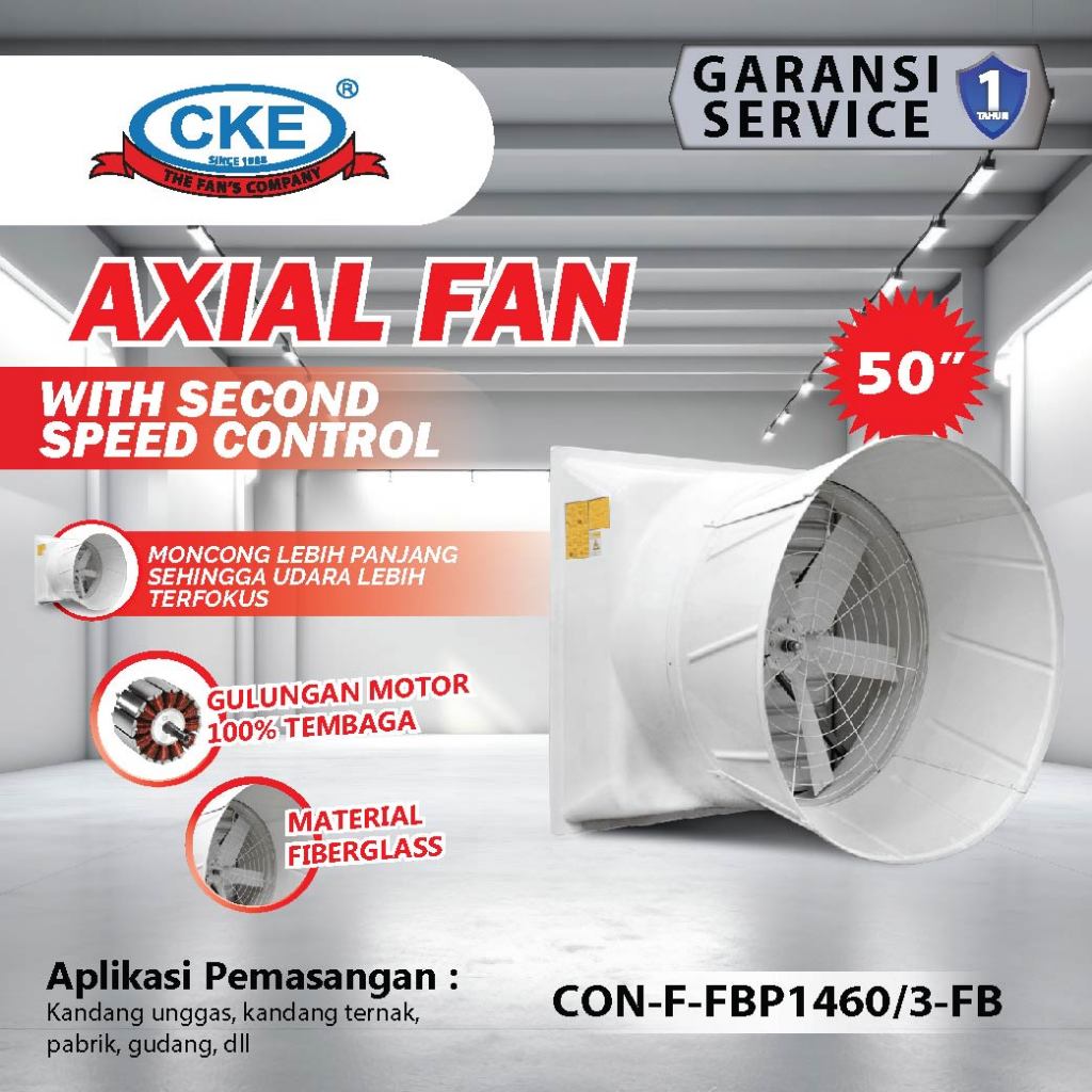Axial low noise CON-F-FBP1460-FBKY 50 Inch 380V cone fan/ box fan kandang ayam/ exhaust fan kandang 