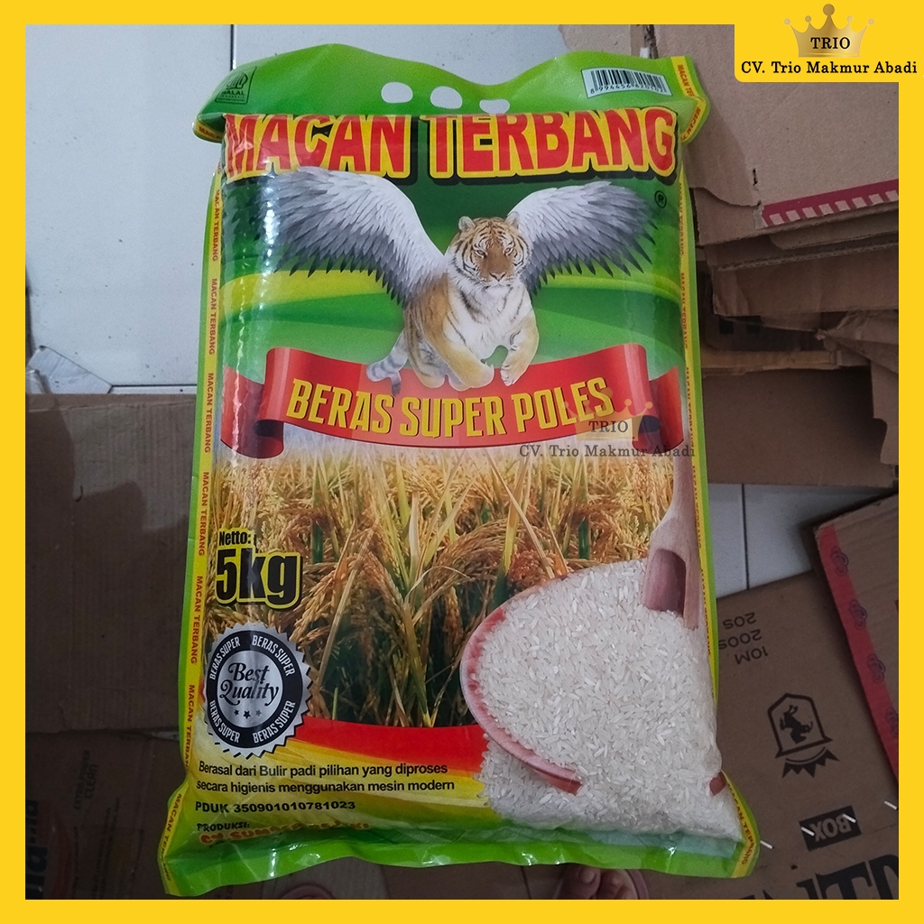 Beras Putih Merk Macan Terbang 5kg
