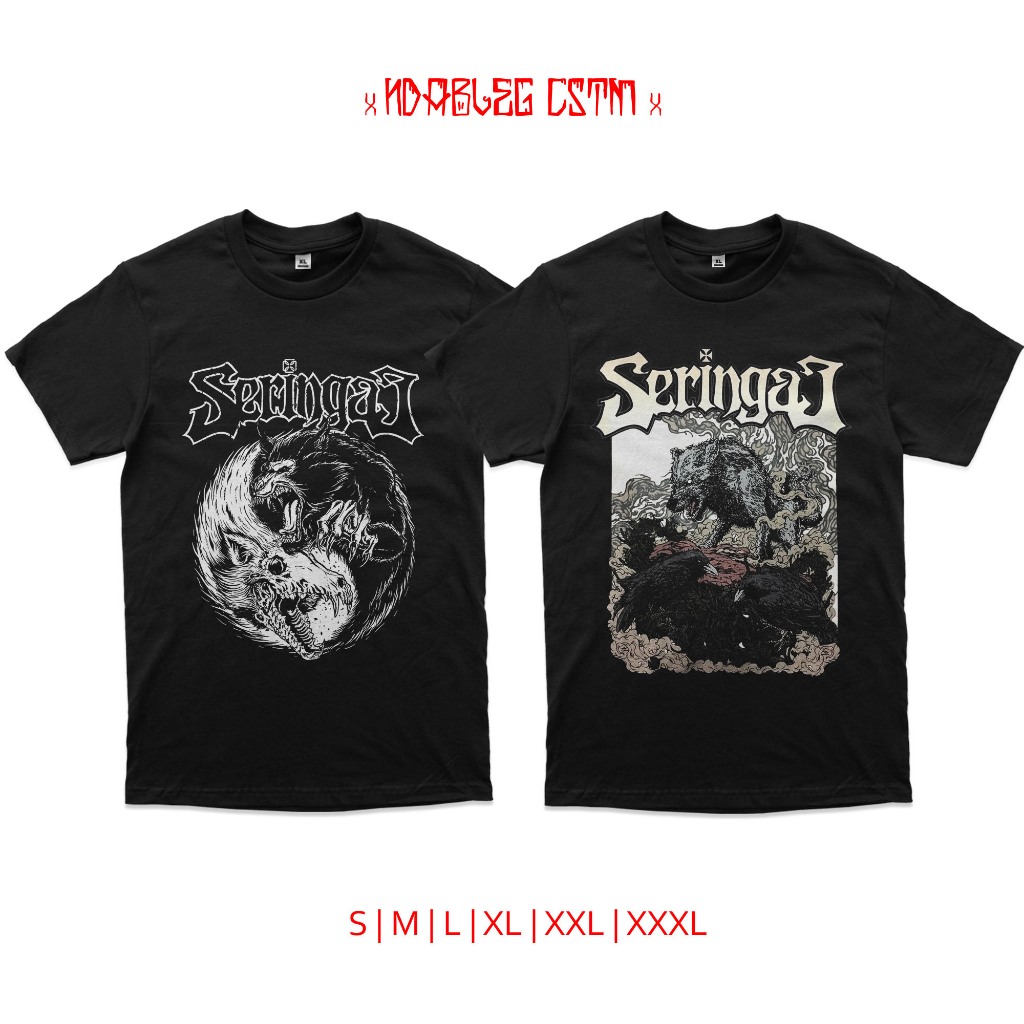 Kaos band metal seringai kaos seringai combed 24s