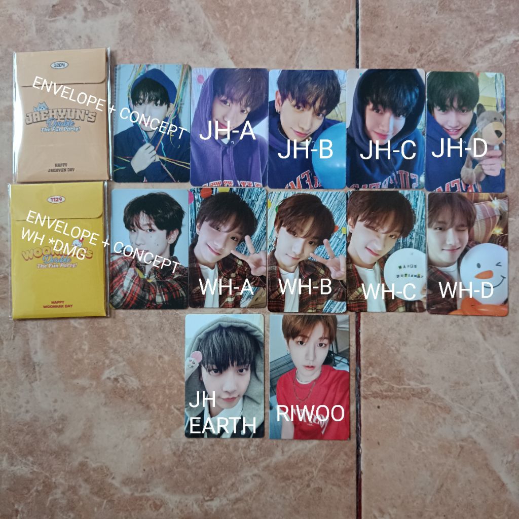 [READY] PHOTOCARD BOYNEXTDOOR WOONHAK JAEHYUN BIRTHDAY OFFICIAL