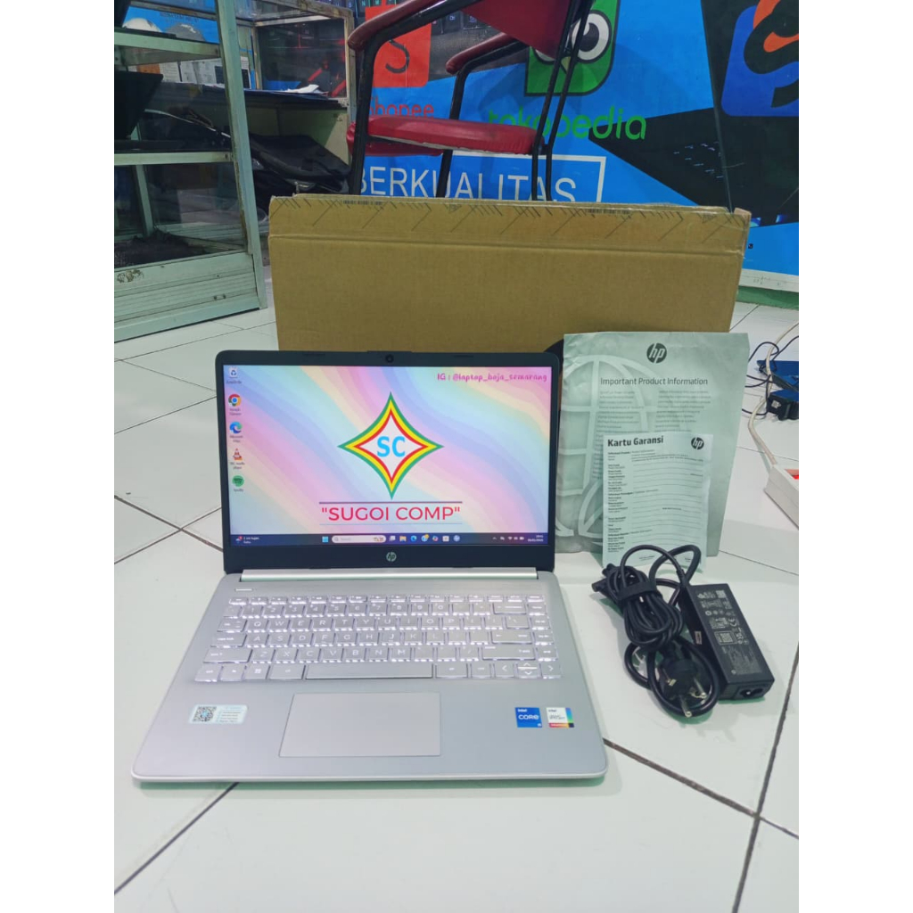 Laptop Second rasa Baru HP 14S - DQ5227TU/ Intel Core i5 - 1235U / 8GB / 512GB || SECOND BERKUALITAS