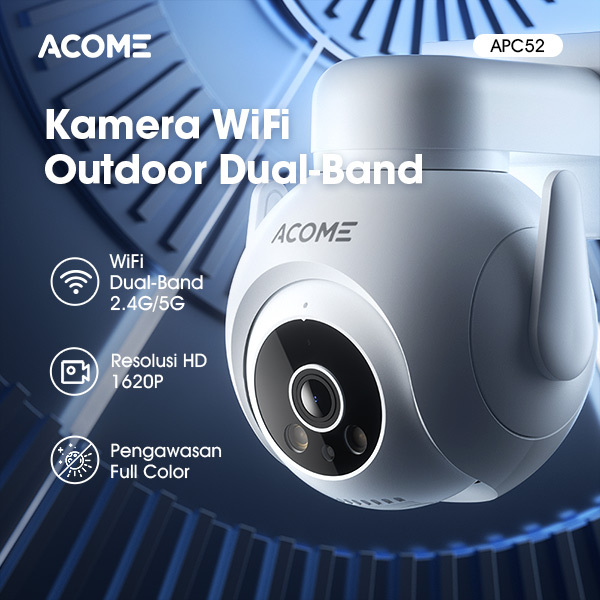 IPCAMERA CCTV ACOME APC52 1620P 3K PTZ WHITE OUTDOOR