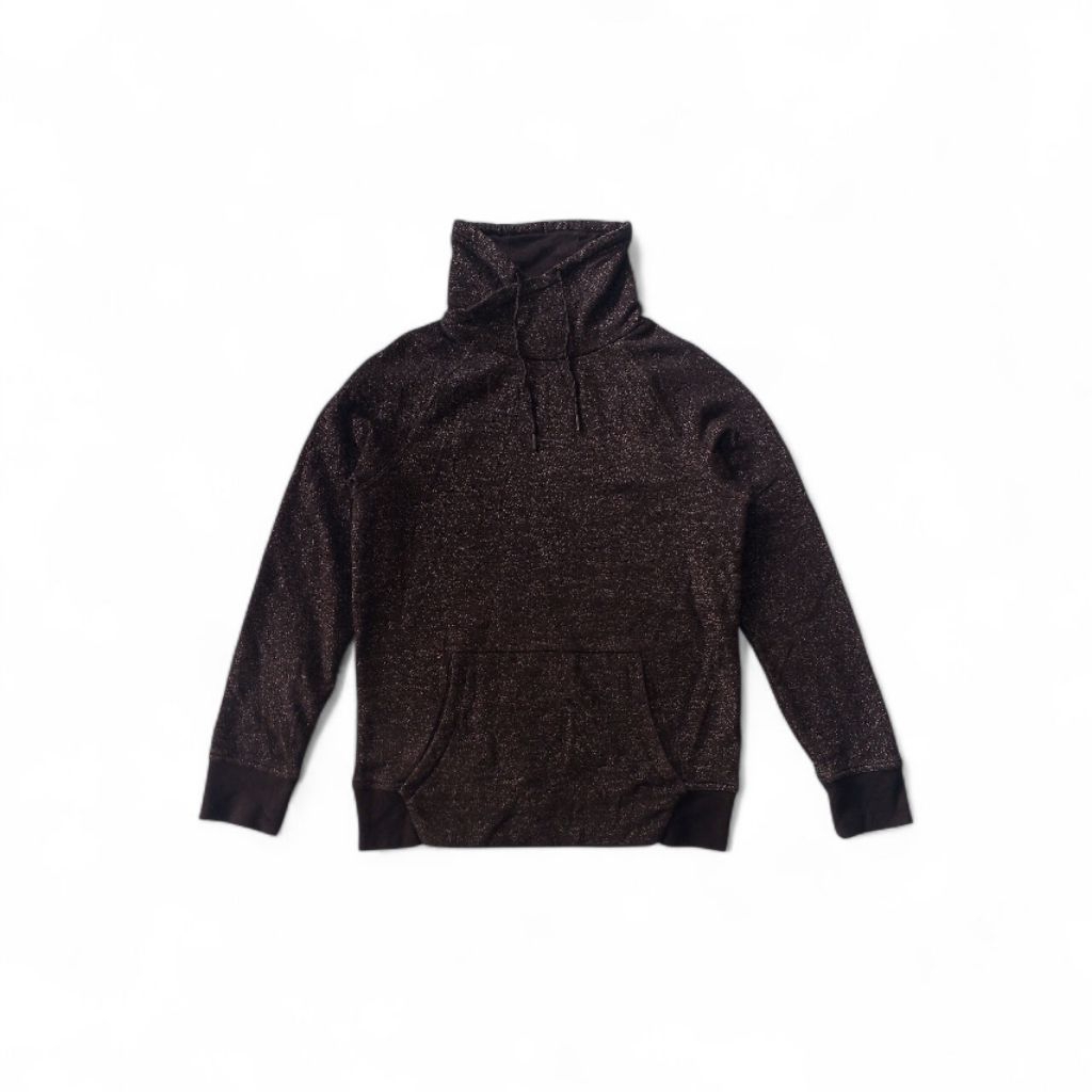 sweatshirt second H&M funnel collar black marl