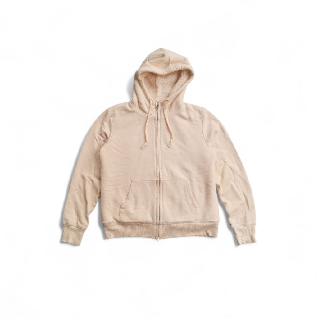 Sherpa hoodie uni*lo second