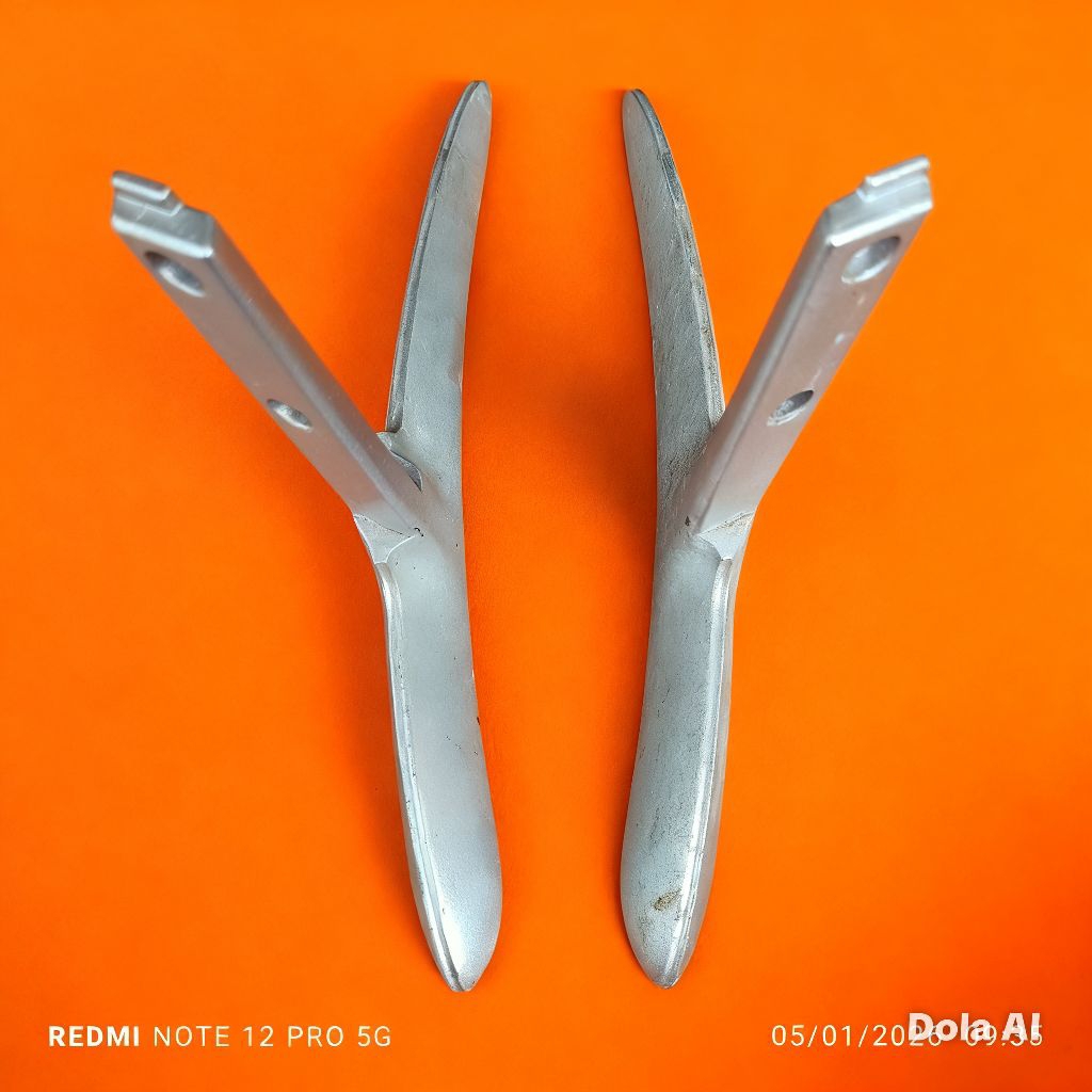 stand kaki dudukan asli cabutan tv televisi coocaa 50E2000 bahan logam