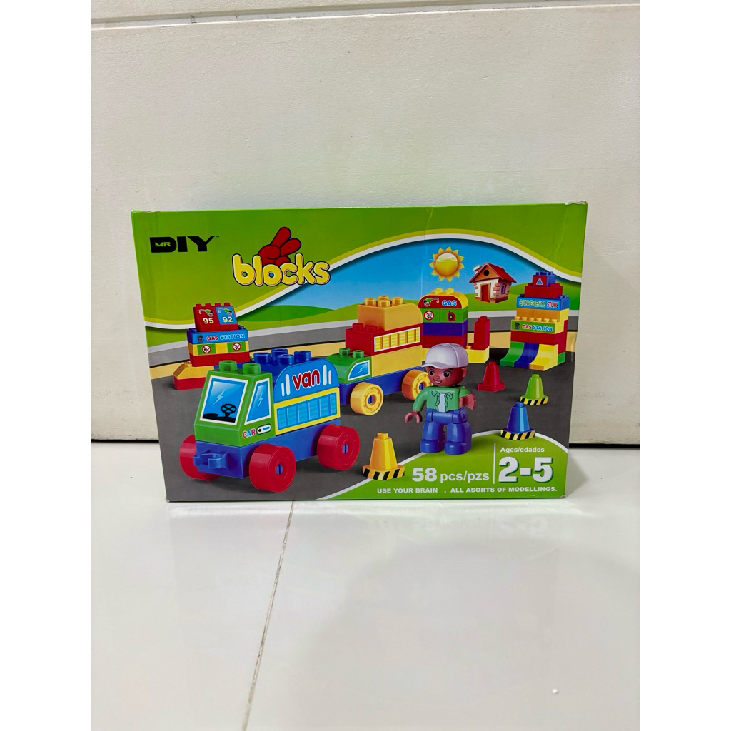 MR DIY Blocks / Mainan Balok / Mainan Lego 58pcs