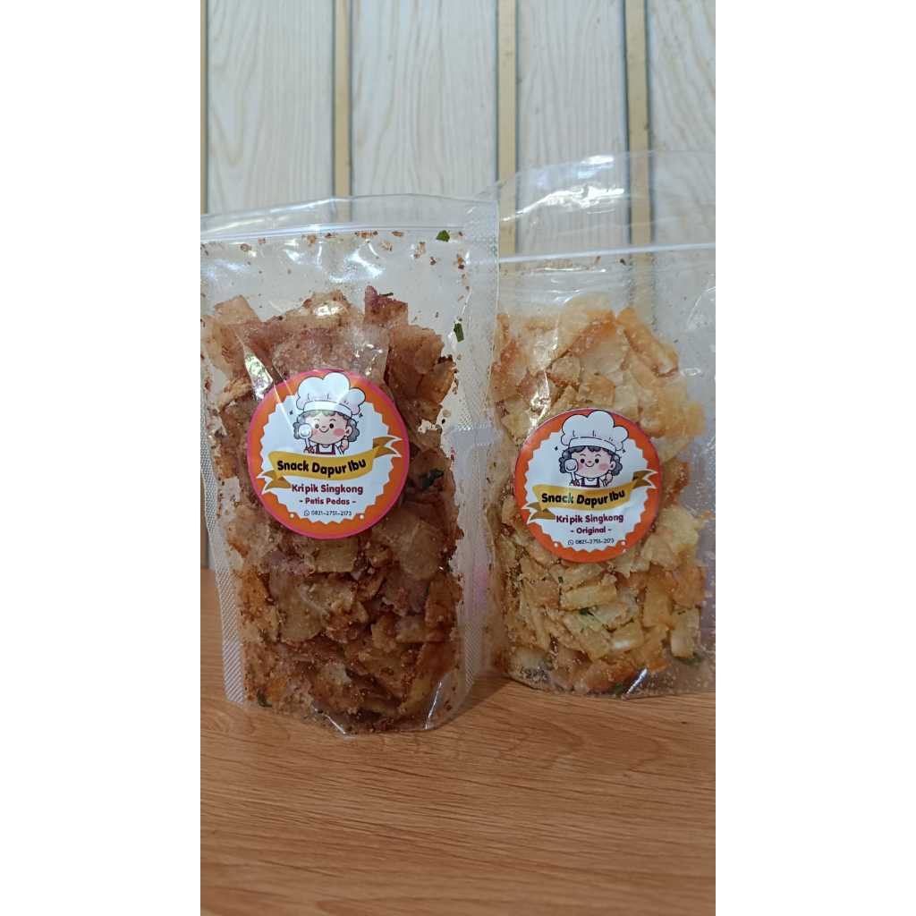 Snack Dapur Ibu Keripik Singkong Ukuran Pouch 100 gram
