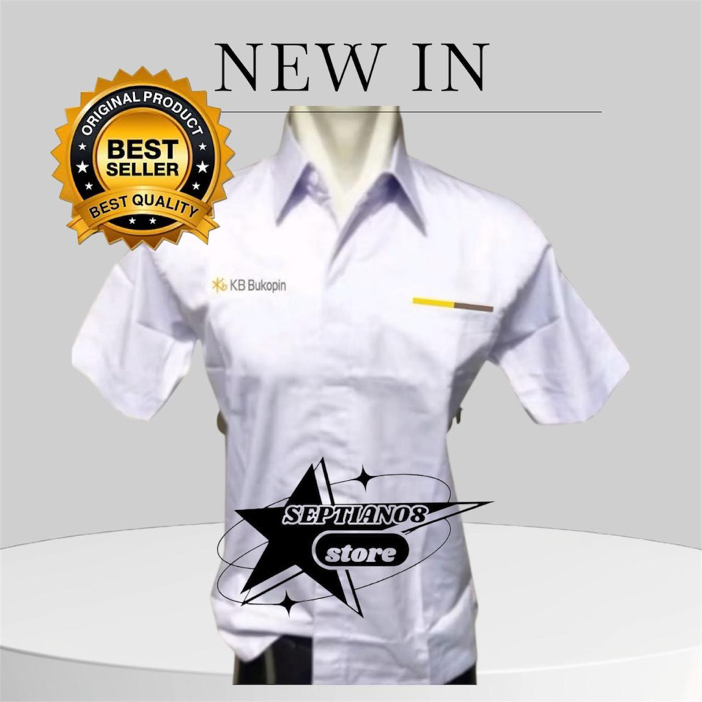 kemeja kb bukopin terbaru putih k1 baju kb bukopin pdh lengan pendek
