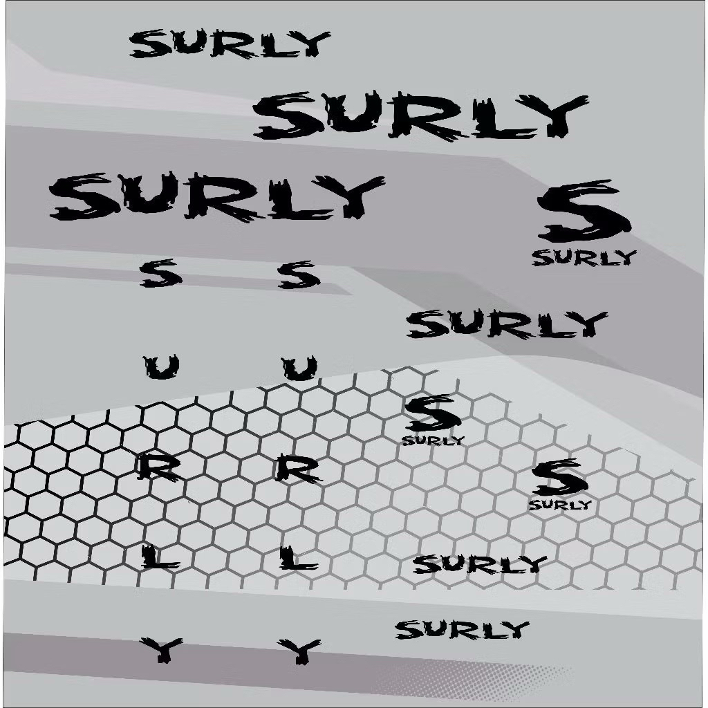 Stiker sepeda fixie surly cutting