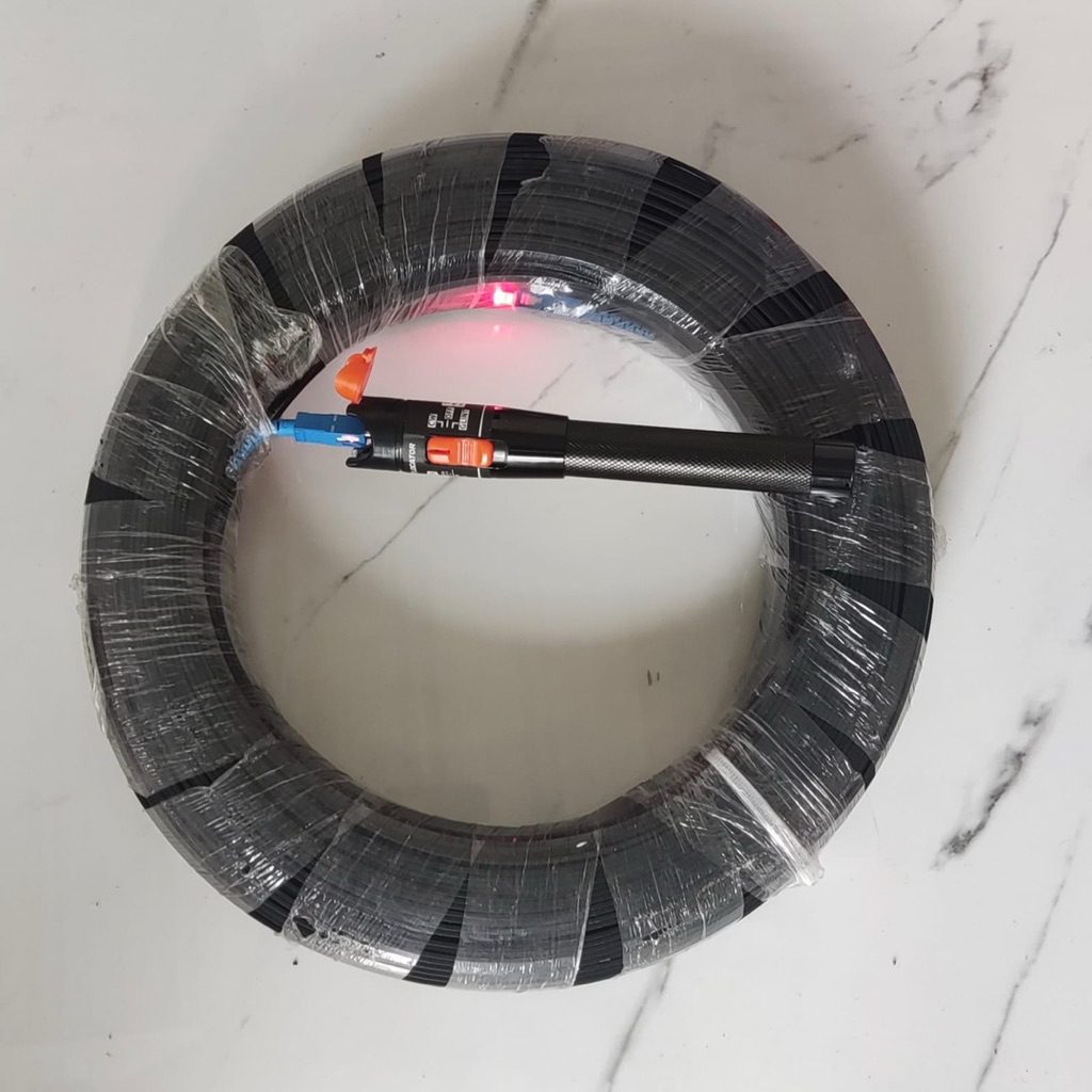 KABEL PRECON FIBER OPTIK 150 Meter sc biru upc ftth