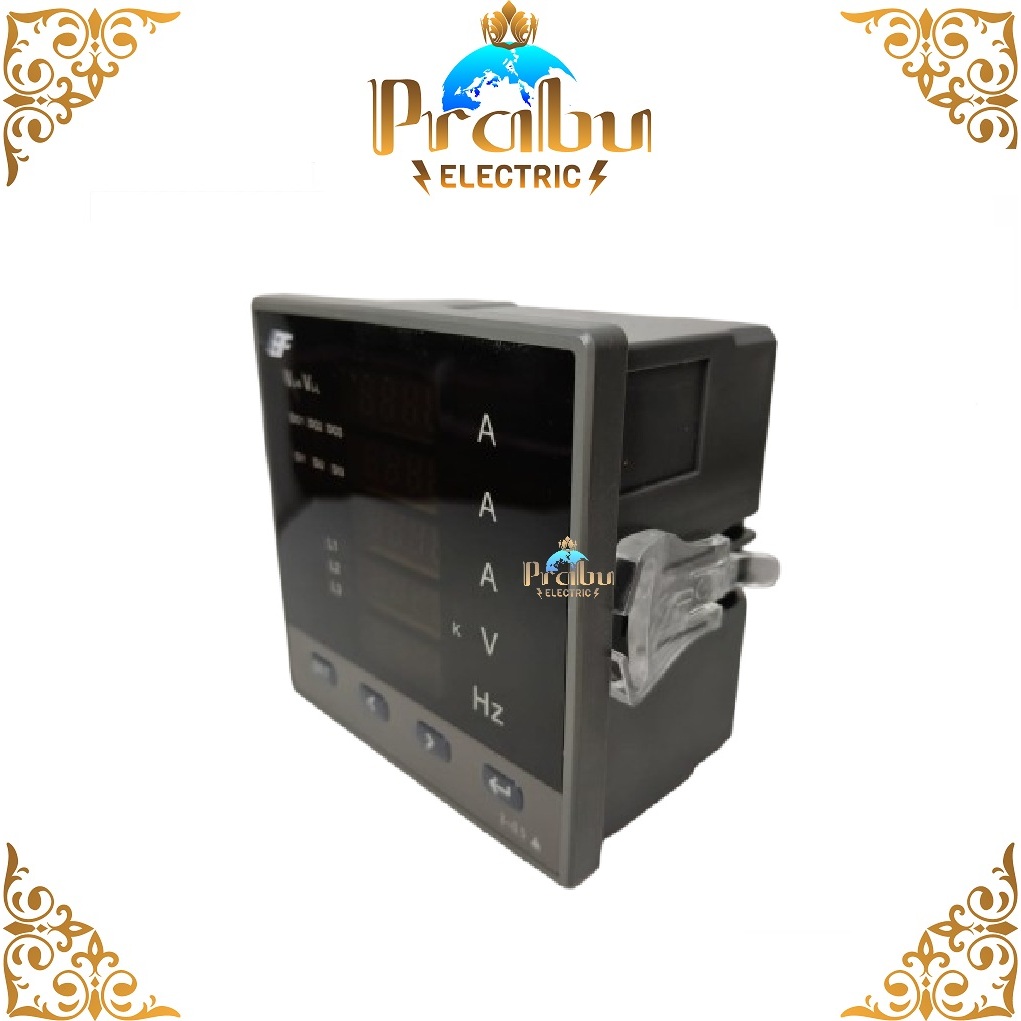 Mitsuki_Shop02 Digital Panel Meter Led A, V, Hz 3Phase / Digital Power Meter Three Phase Ampere,