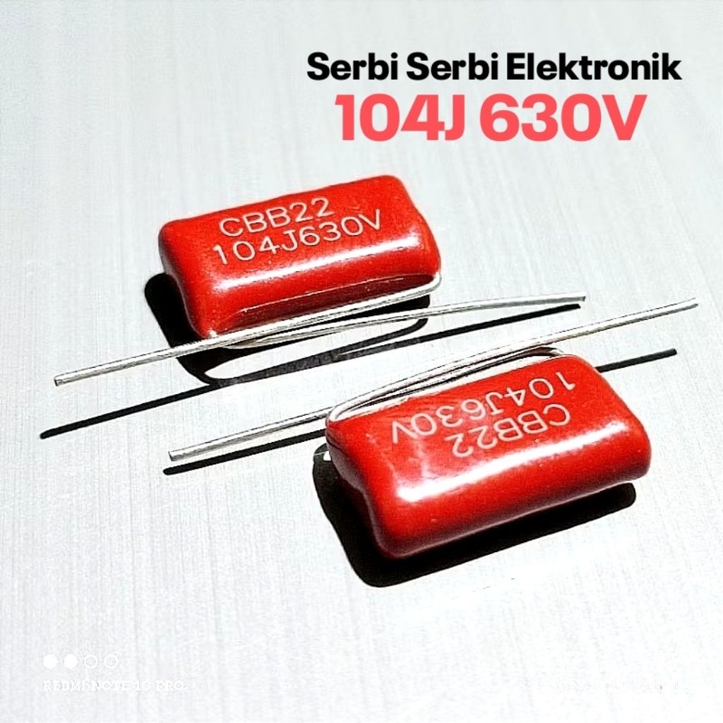 CAPASITOR MILAR 104 630V MYLAR 104J 630V