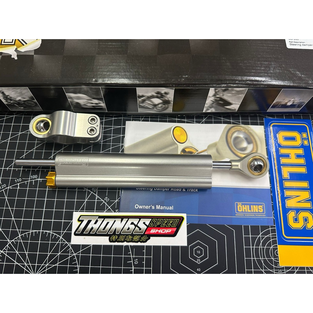 Stabilizer Stang - Steering Damper Ohlins SD 000 Silver Original