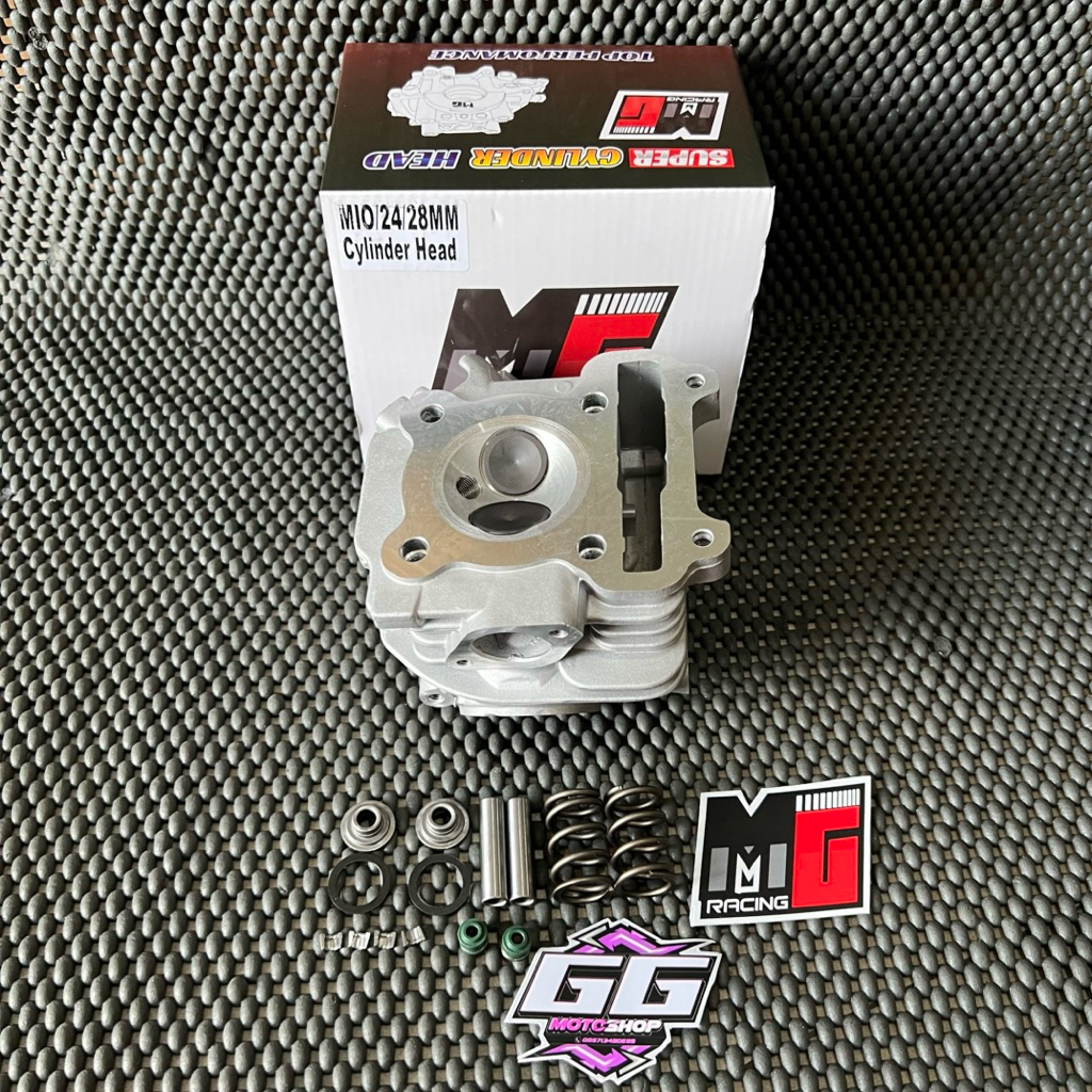 CYLINDER HEAD BLOK MG RACING RACING MIO SPORTY SOUL FINO KARBU NUOVO MIO SMILE KLEP 24/28 31/27 26/3