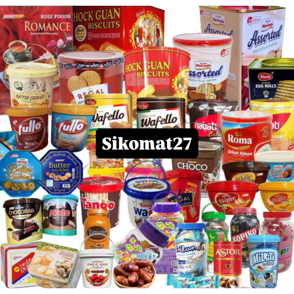 Aneka Biskuit Wafer Kaleng / Toples Lebaran 2026