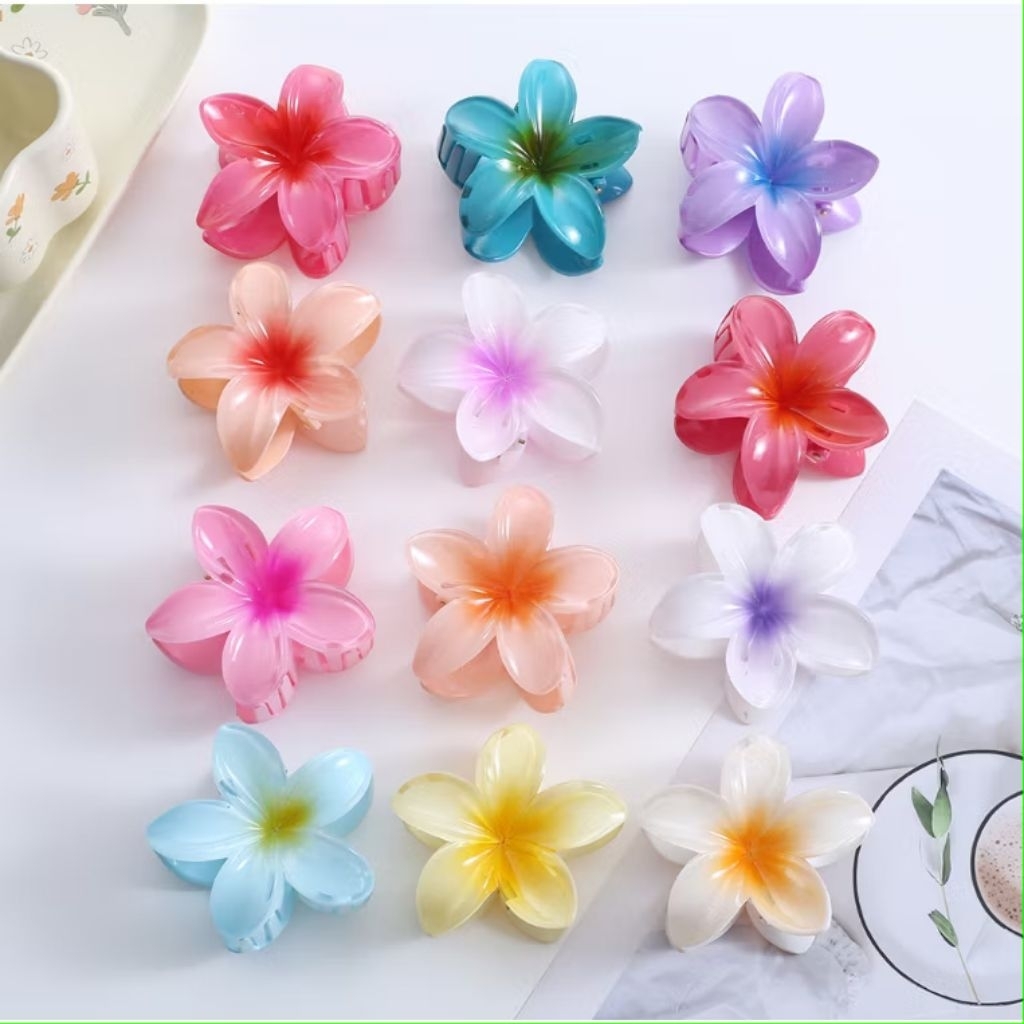 Jepitan rambut kamboja/Jepitan Rambut/Jepitan bunga/Jepitan bunga Bali/Jepitan cantik/Aksesoris tas/