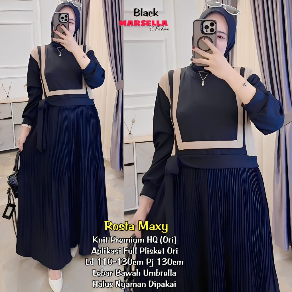Gamis Wanita adem tebal kaos knit/ kaos aster premium