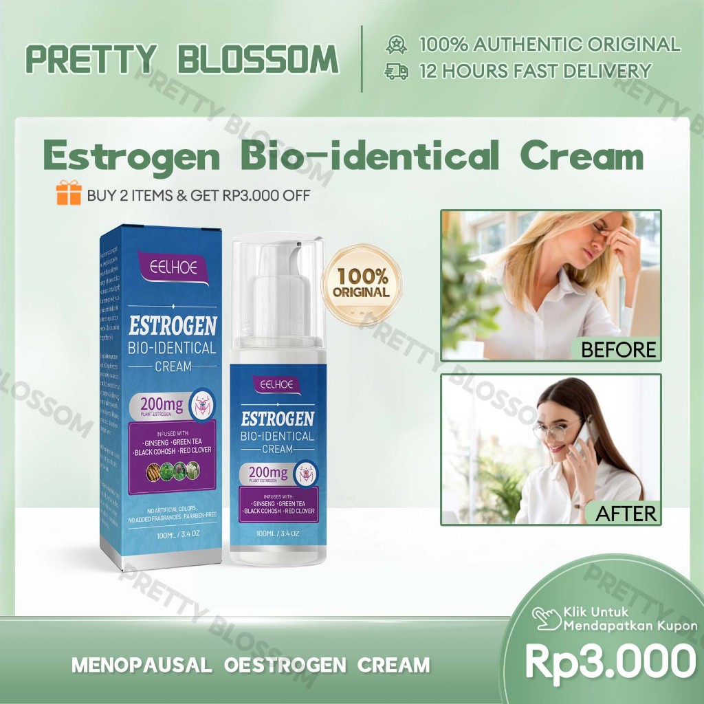 EELHOE Estrogen Bio-identical Cream Menopausal Oestrogen Cream Estrogen Cream Estrogen Relief Cream 