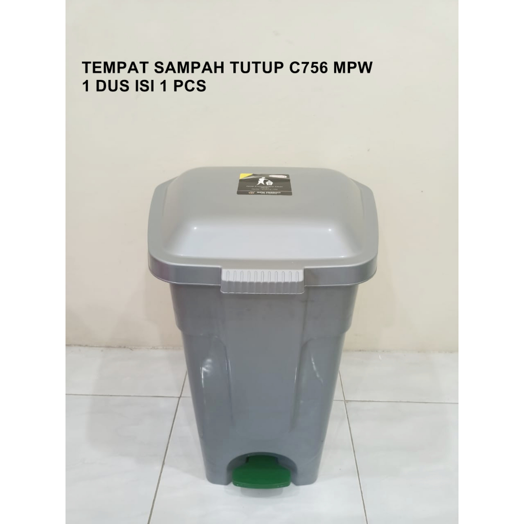 TEMPAT SAMPAH INJAK+TUTUP C756 MPW
