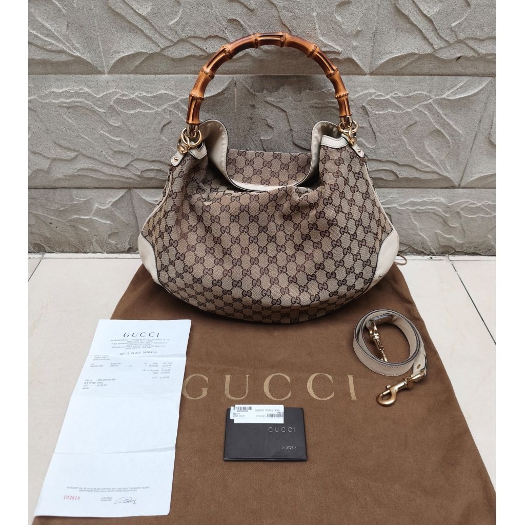GUCCI Peggy Bamboo Bag GHW (Authentic)