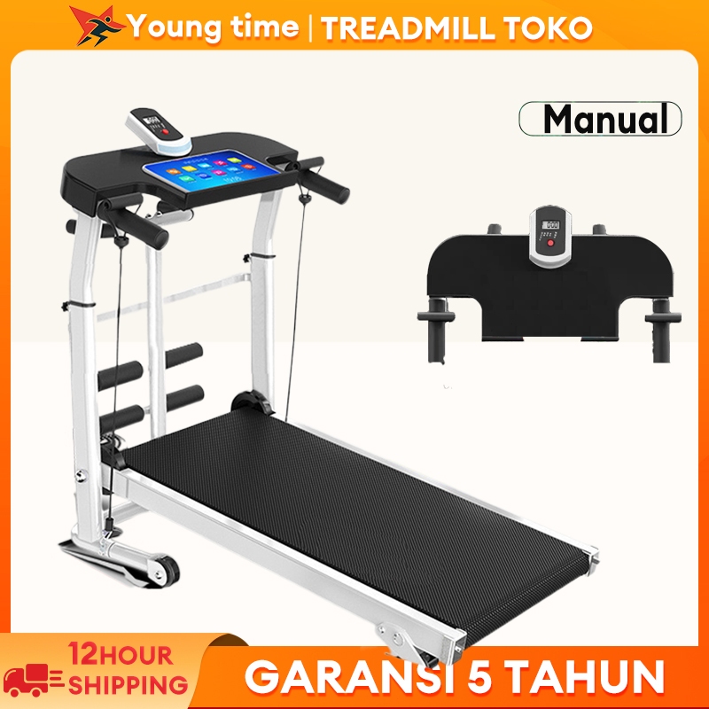 YT  Treadmill Manual Multifungsi Lipat Alat Fitness Treadmill incline Treadmill Lipat