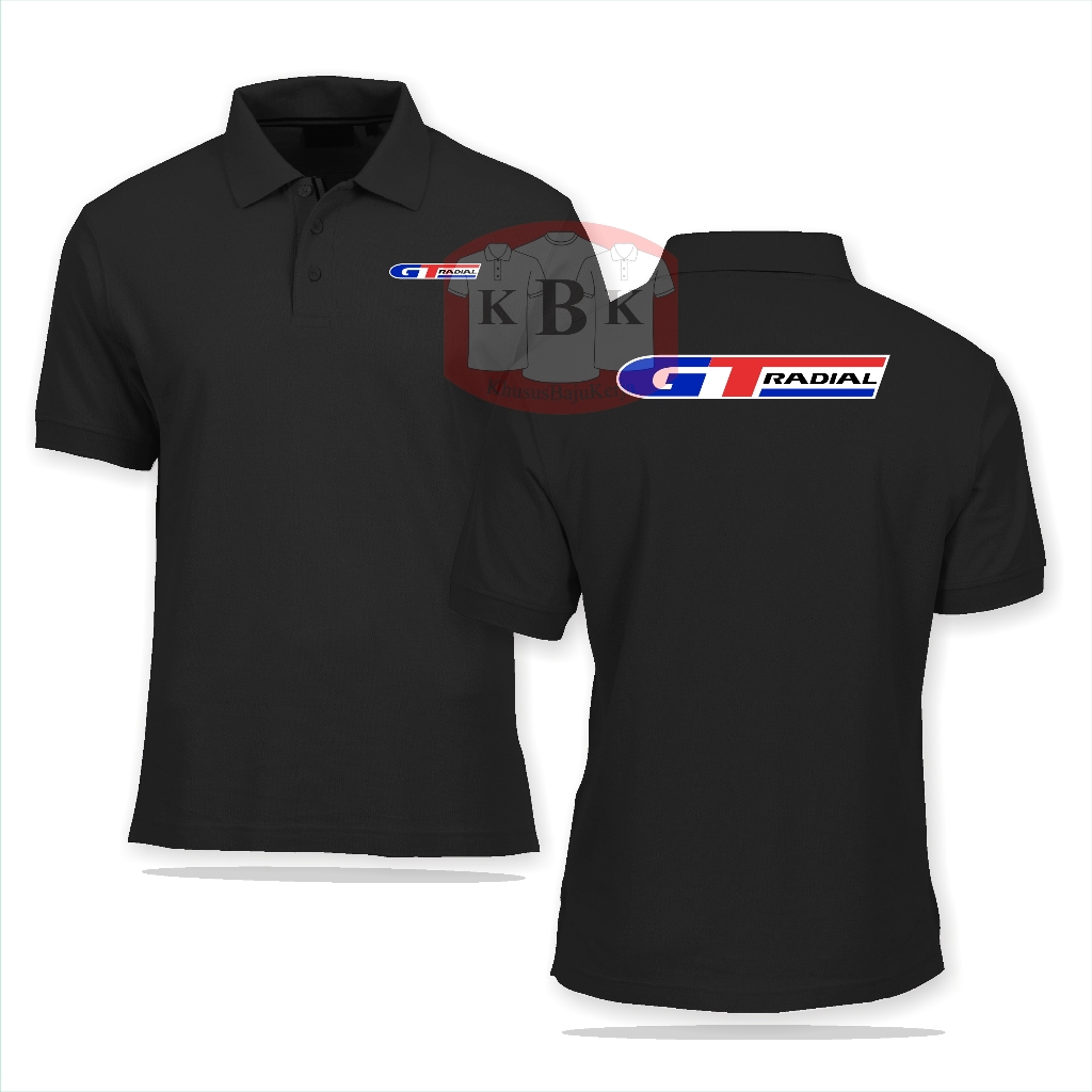Baju Kantor Kerja Polo Pria Wanita Ban GTradial otomotif buat Kaos PROMSI SOUVENIR HADIAH