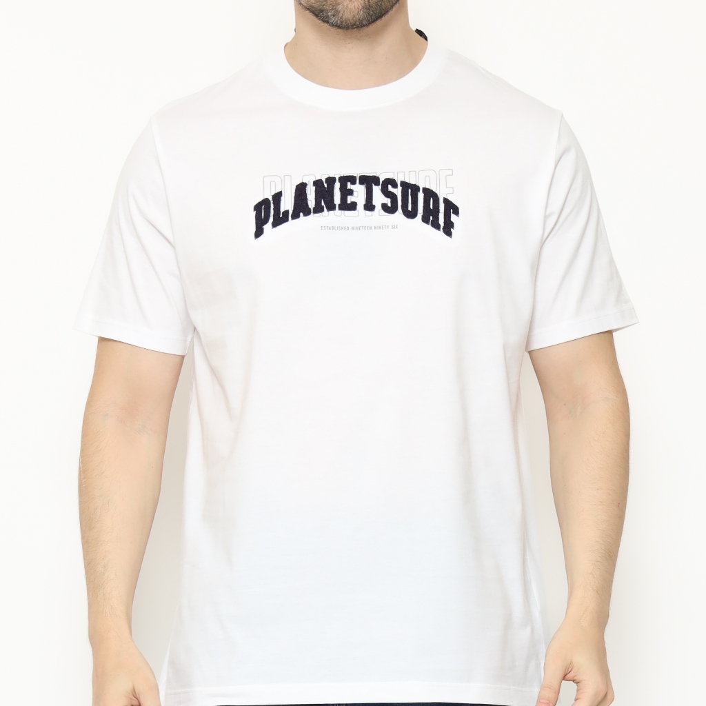 Planet Surf Clothing Kaos Lengan Pendek Sienna Men Tee White Planet Surf
